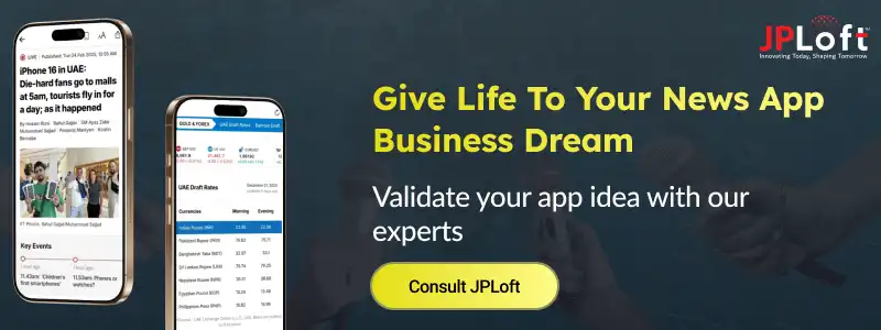 Give Life To Your News App Business Dream CTA2